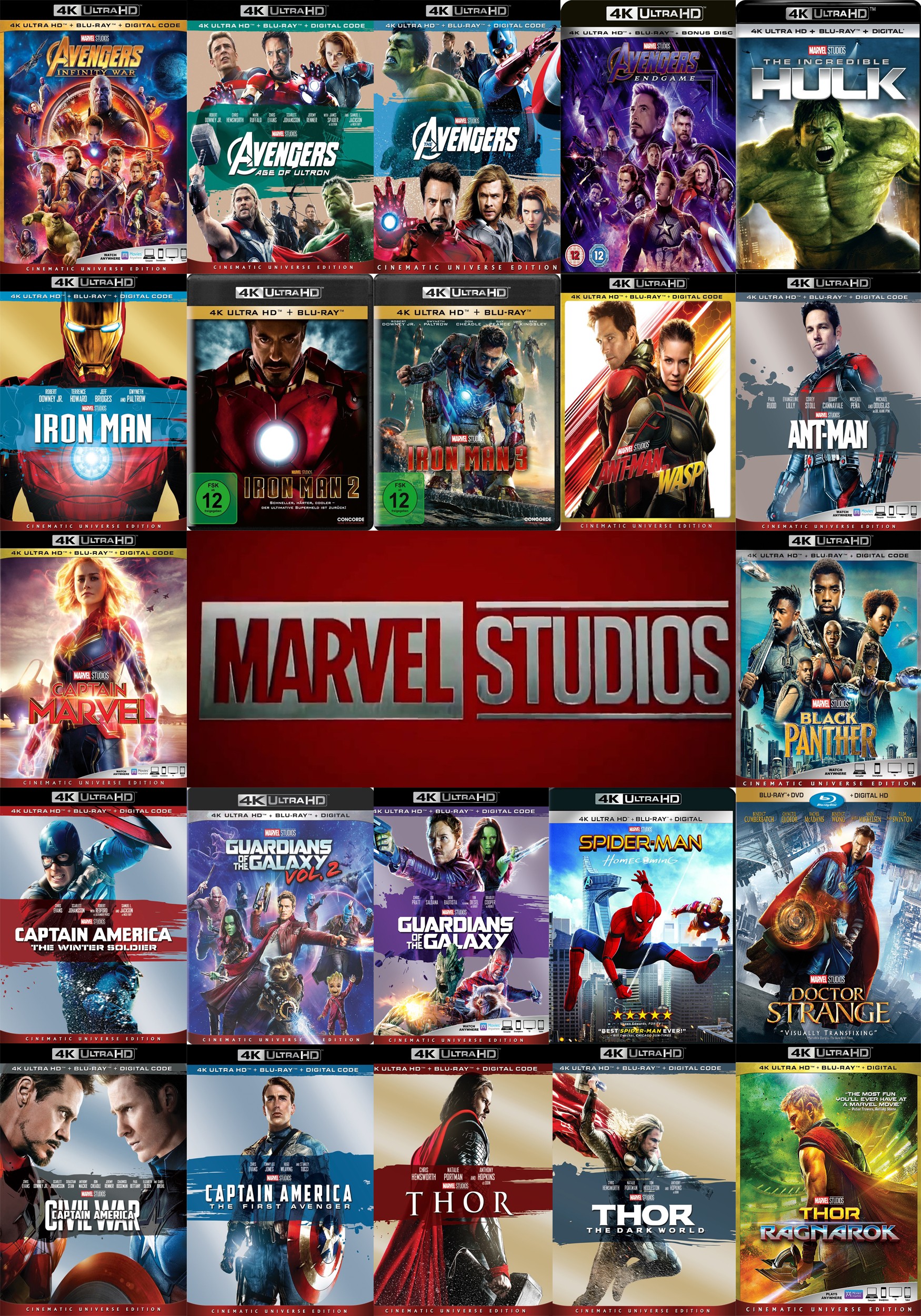 漫威电影宇宙+X战警等 50部 4K UHD REMUX 杜比视界 国英双语 内封特效字幕 终极收藏版 2.5TB