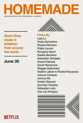 《居家自制 Homemade》 (2020) 【剧情/纪录片/美国】 全17集 高清 2.02G 疫情下的全球创作 | 奥斯卡导演联袂呈现