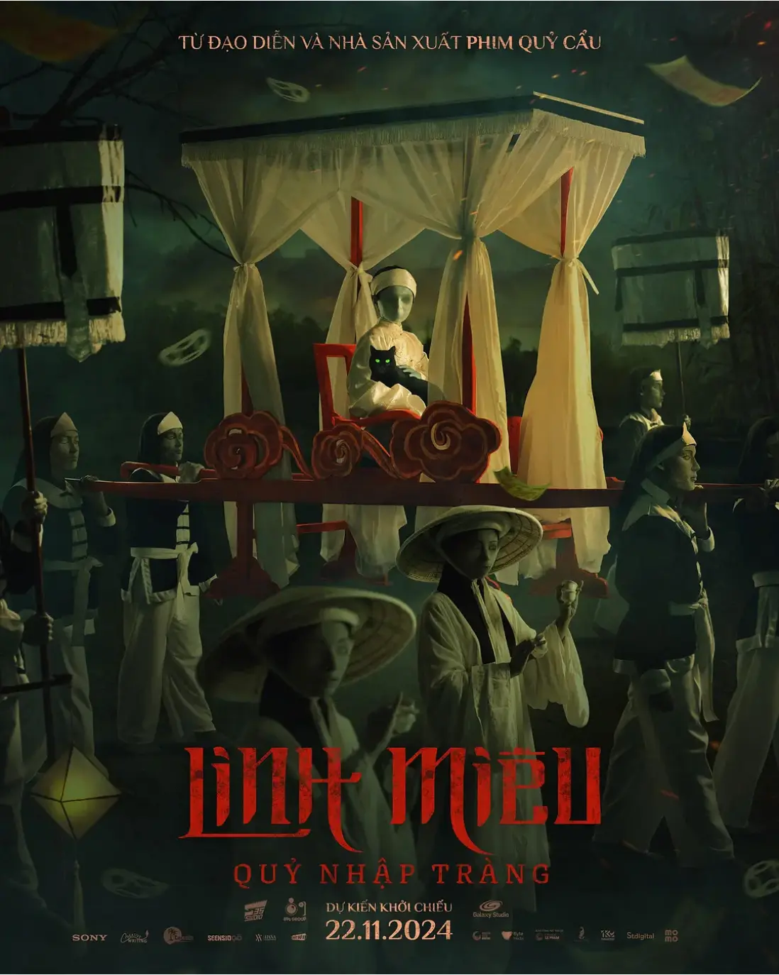 《灵猫：鬼入床 / 鬼猫》(2024) 【恐怖/惊悚/越南】 1080P 6.2G 越南民间传说改编 | 邪术招魂引发家族噩梦